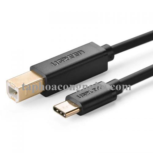 Ugreen 30182 3M màu đen Dây USB Type-C sang USB 2.0 đầu mạ vàng US152 30030182